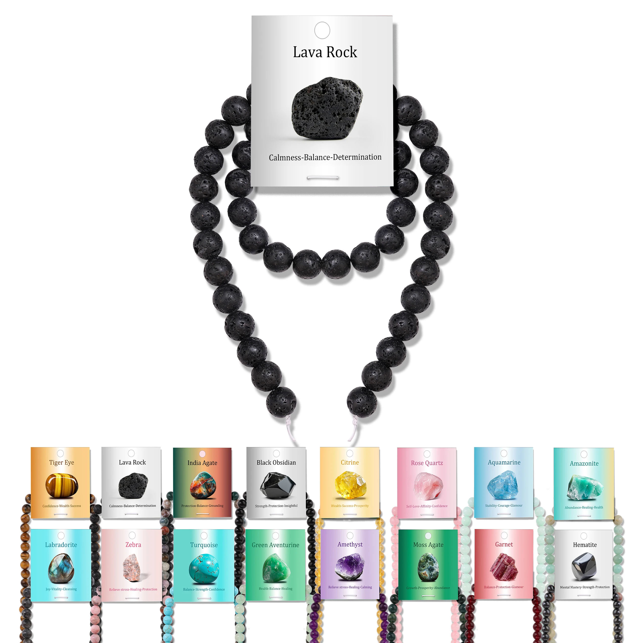 50/100 قطعة الصخور الطبيعية البركانية الحمم البركانية الخرز 8 مللي متر الجولة فضفاض خرزة مباعدة صالح صنع المجوهرات DIY الرجال سوار أقراط اكسسوارات