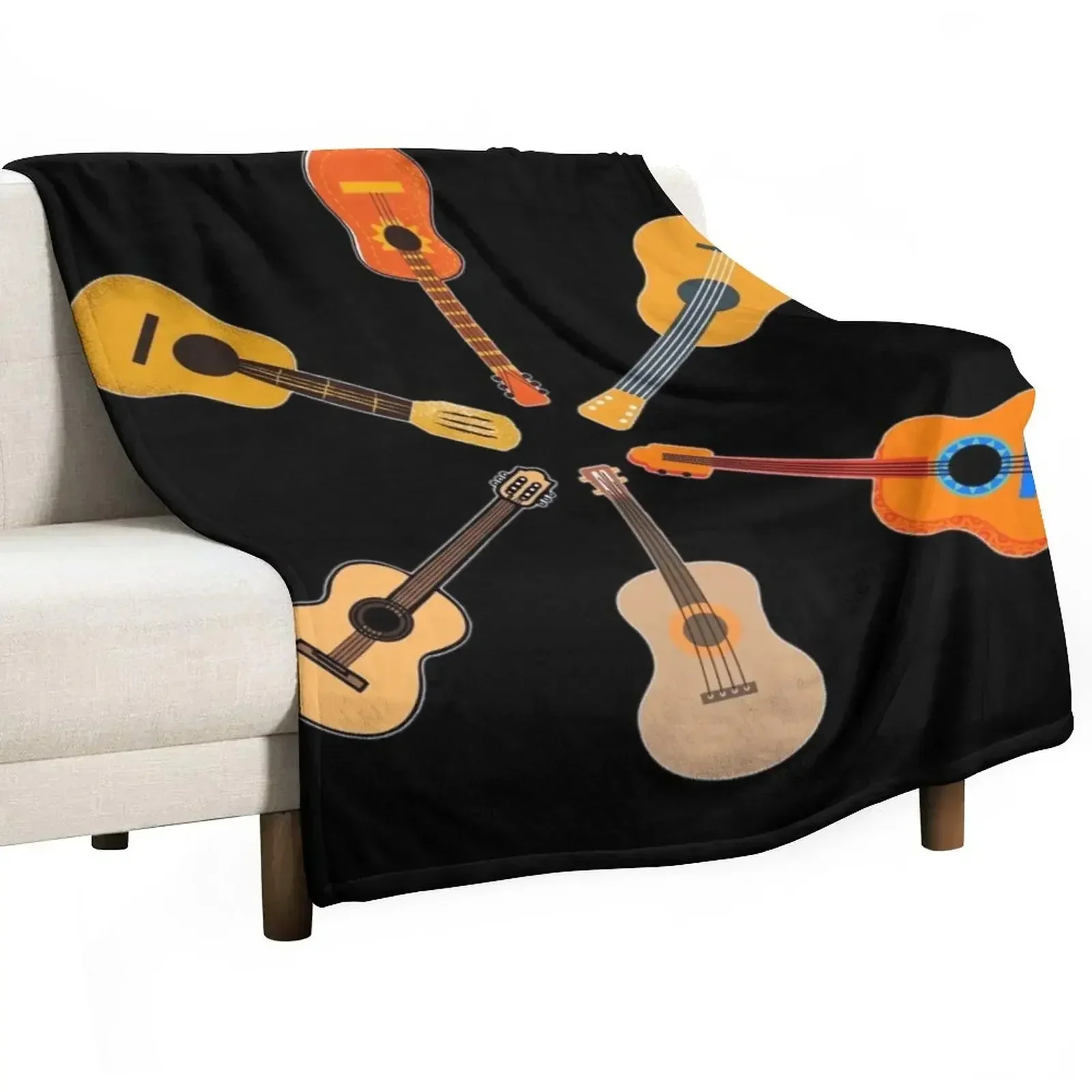 

Guitar World Throw Blanket christmas gifts Luxury Thicken Kid'S Camping Blankets