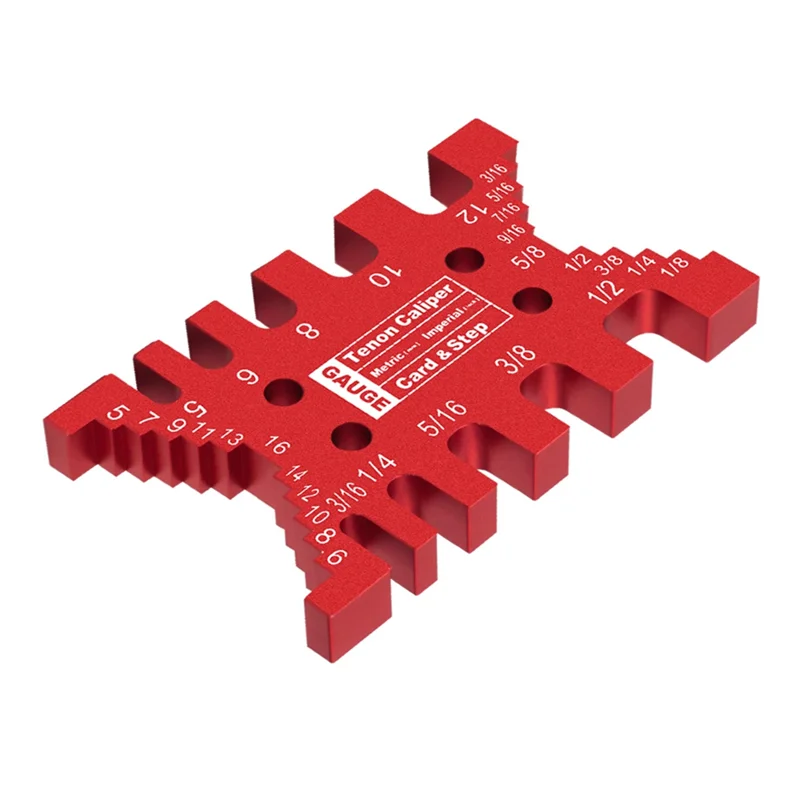 N08R 2Pc Dovetail Jig And Triangle Ruler Kit - Router/Saw Table Precision Depth Gauge And Tenon Space Gauge For Woodworking Dura