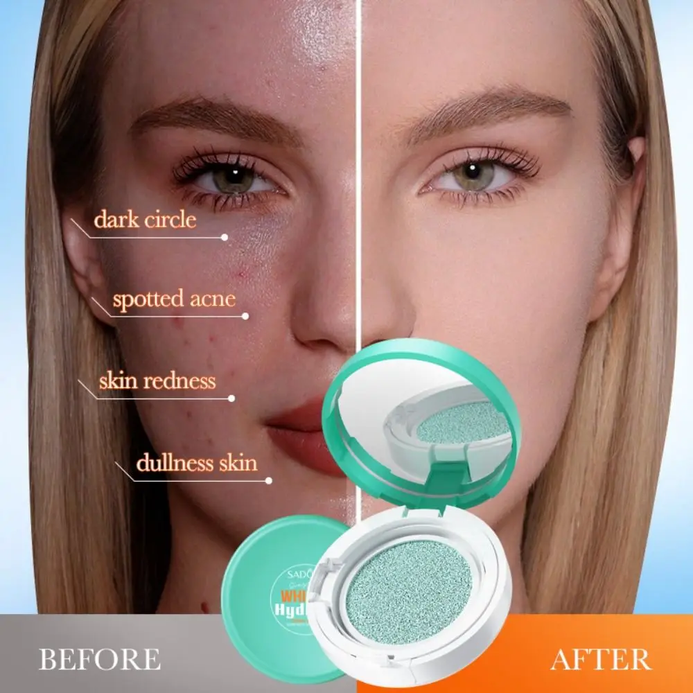 

Facial Tinted Sunscreen SPF60 Sun Cushion Moisturizing & Soothing Long-Lasting Face BB Cream Natural Dewy Lightweight