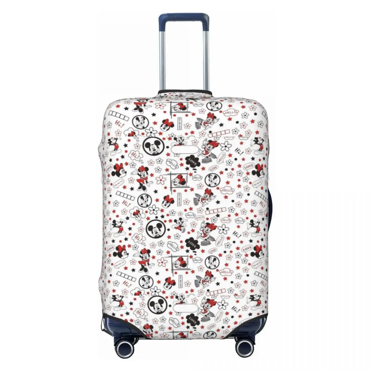 

Custom Mickey Mouse Anime Cartoon Luggage Cover Elastic Travel Suitcase Protective Covers Fits 18-32 Inch