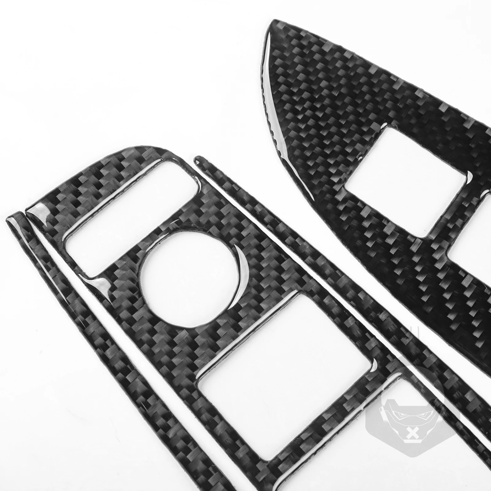 Real Soft Carbon Fiber For Acura MDX 2014-2020 Interior Window Glass Lift Switch Button Panel Cover Trim Set Accessories