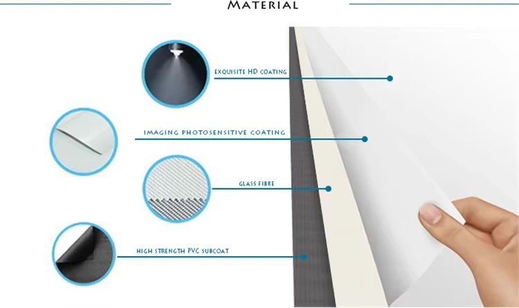 100'' 120''150''200''High Quality Electric Projector Screen / Wall & Ceiling Mounted Motorized Projection Screen For Home Cinema