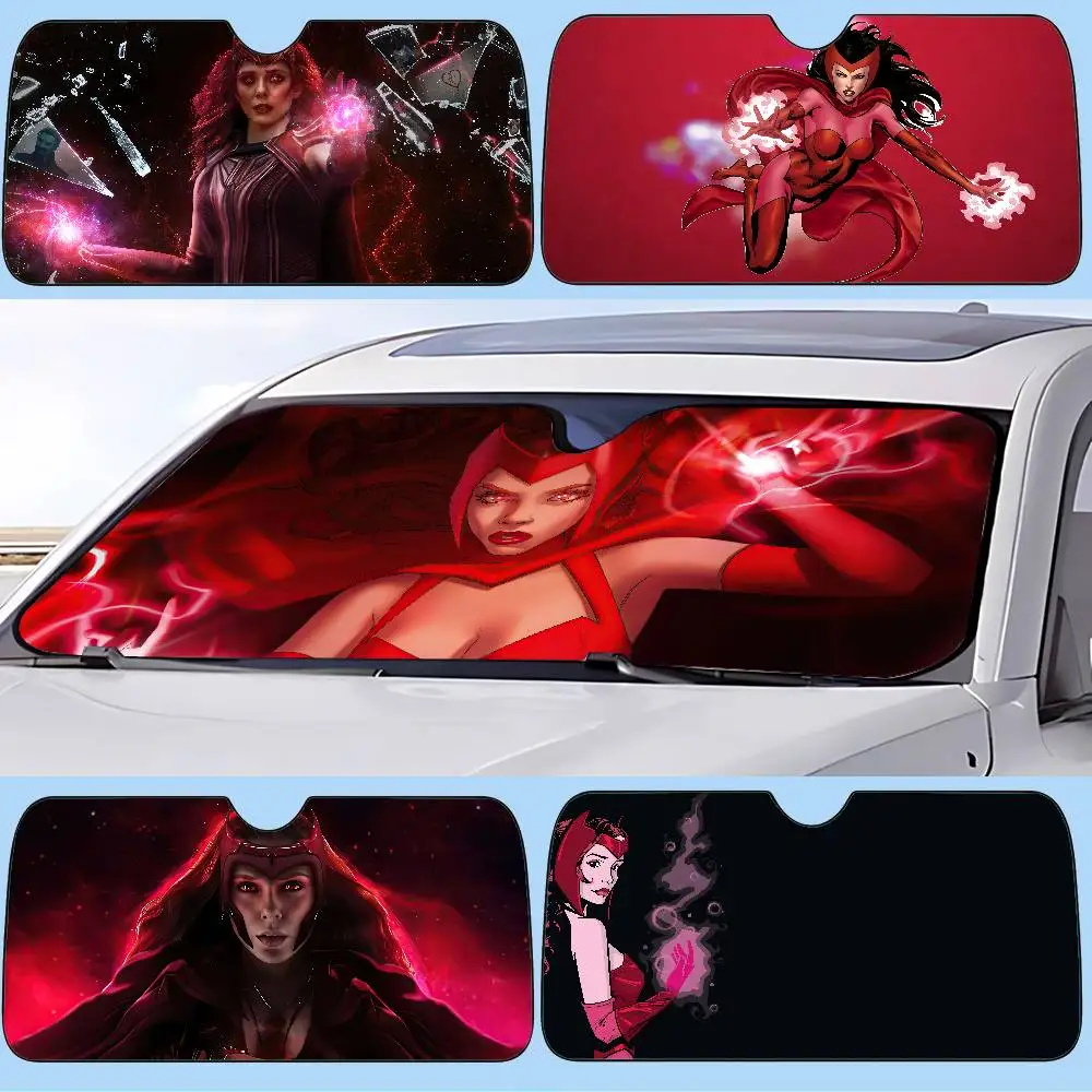 S-Scarlet W-Witch مظلة السيارات الستائر ظلة نافذة السيارة غطاء الزجاج الأمامي الشمس الظل السيارات الشمس قناع سيارة يغطي #1