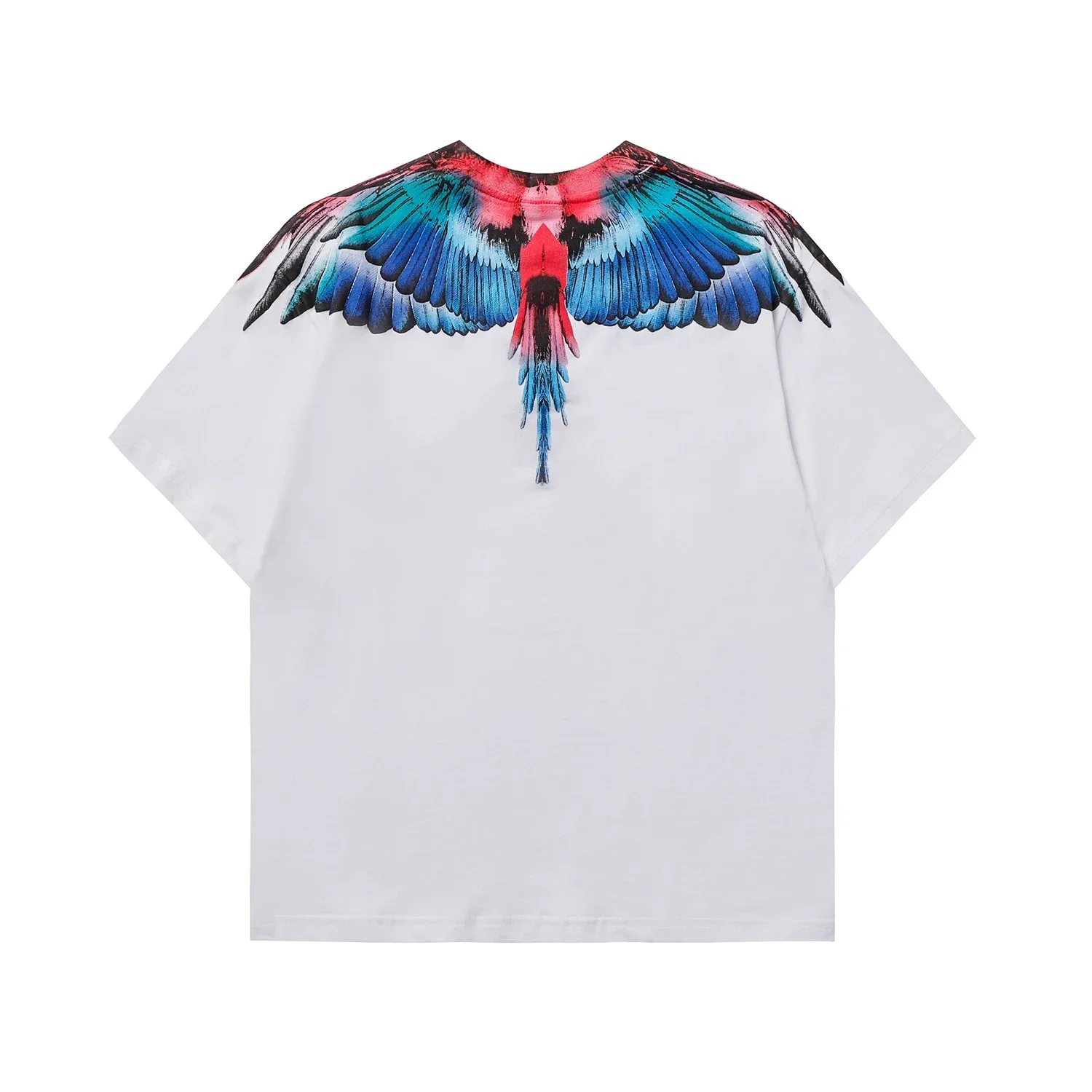 الأصلي الرجال النساء التجفيف السريع تي شيرت MARCELO BURLON MB العلامة التجارية أجنحة طباعة تي شيرت الرياضة عادية Y2K الشارع قصيرة الأكمام