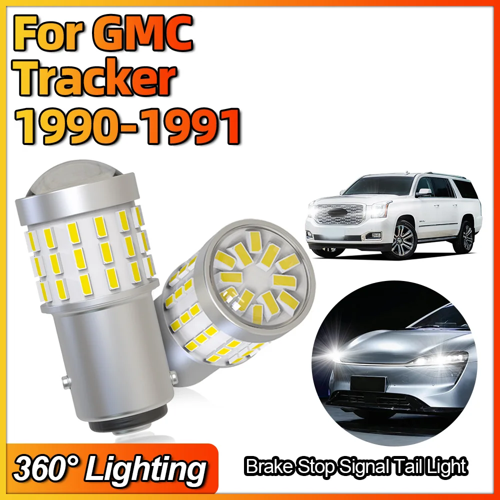 P21/5W LED Bulb BAY15D 1157 Turn Signal Light 12V 6000K White Car Reverse Brake Tail Stop Parking Lamp For GMC Tracker 1990 1991