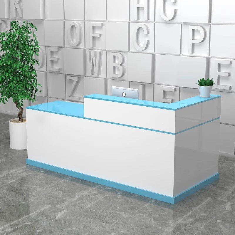 

Современные стойки регистрации Маленькие деревянные дешевые длинные классические белые стойки регистрации с выдвижным ящиком Best Empfangs Офисная мебель Tresen