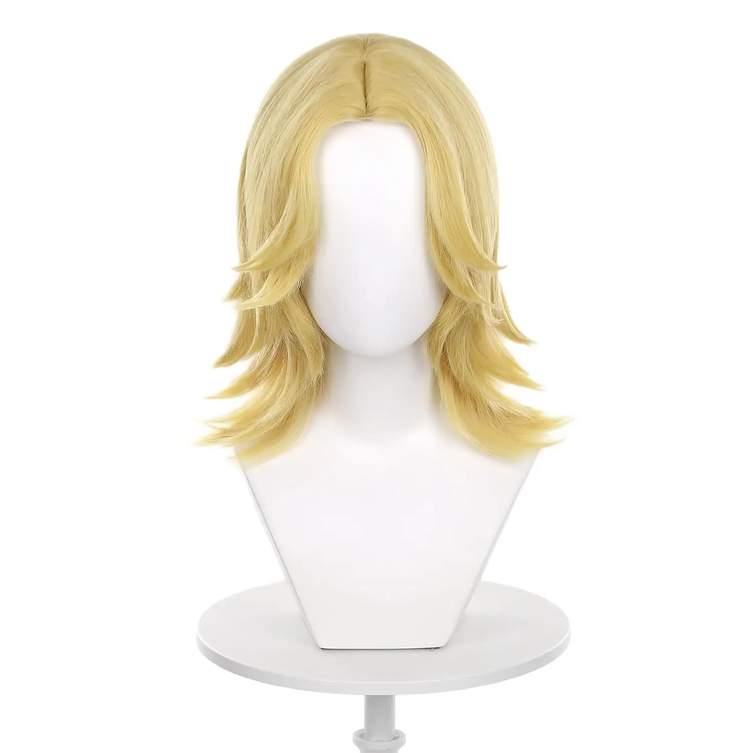 Picture 3: JOJO's Bizarre Adventure: Steel Ball Run Johnny Joestar Cosplay Synthetic Wig with Top of the Head Rose Net Headband