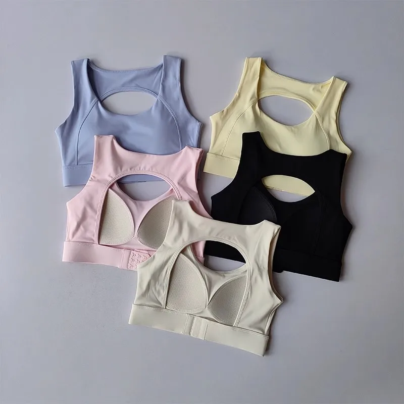 Women's Sexy Push-Up Sport Bra Top Breathable Fitness Hollow out Back Vest Beautiful Back Design Slim Elastic Fitness Underwear - Image 3