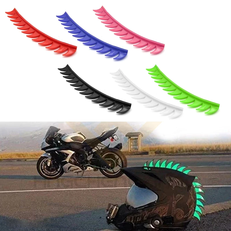 Motorcycle Helmet Mohawks for Bicycle Scootor Dirt Pit Bike ATV Reusable Design Rubber Warhawk Helmets Durable Accessory