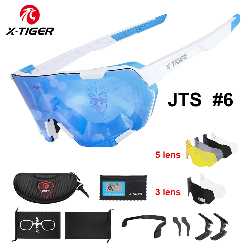 X-TIGER Polarisierte Sport Sonnenbrille UV400 Bike Fahrrad Brillen Outdoor Radfahren Baseball Laufsport Angeln Golf Gläser
