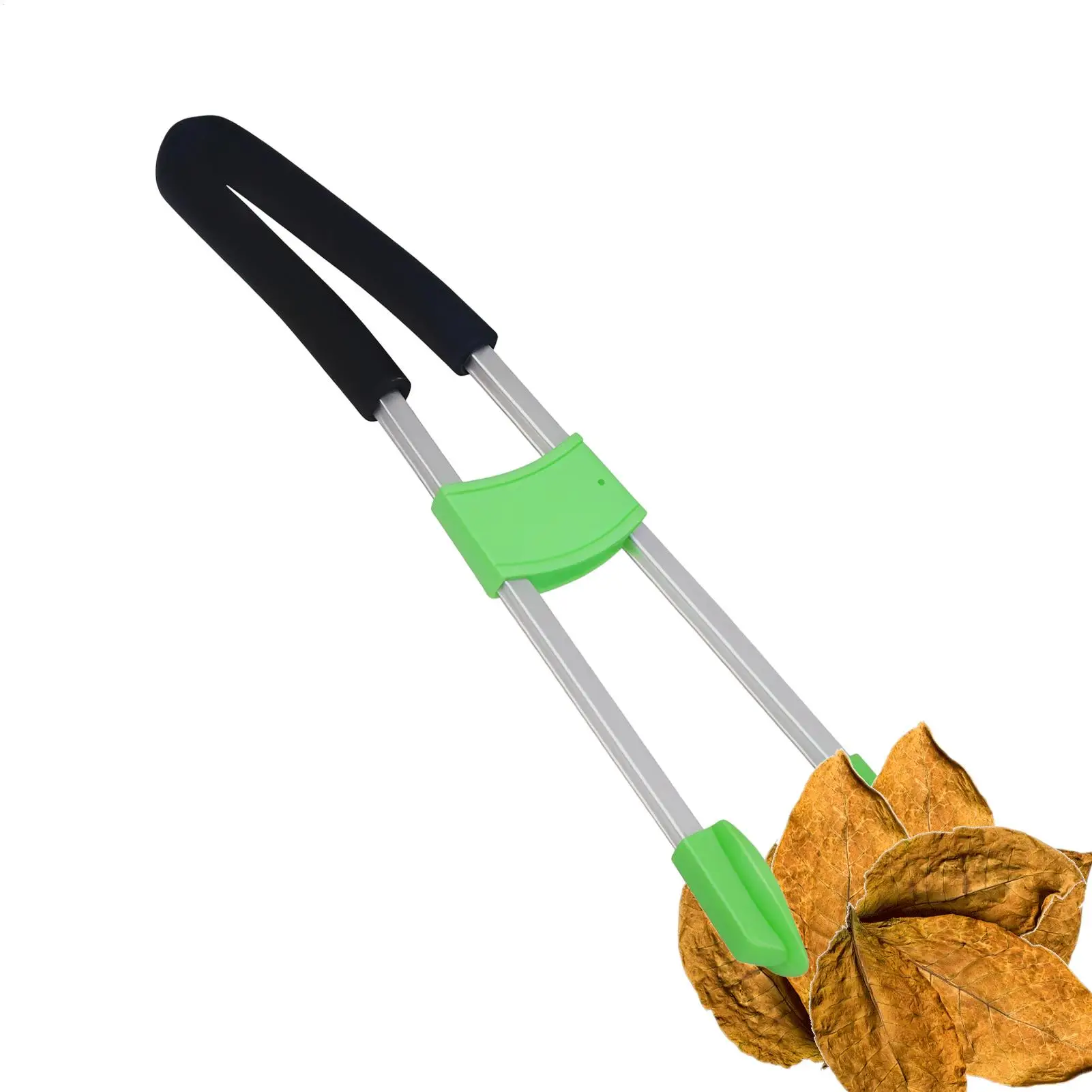 Trash Grabber Trash Pickup Clip Anti-Slip Long Handle Garbage Picker For Seniors Outdoor Garden Walkway Backyard Drain