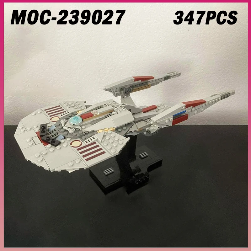 

347 шт. MOC-239027 космический корабль, серия космической войны, модель фильма, строительные блоки, кирпичи, креативная сборка, игрушка, детское украшение для рабочего стола