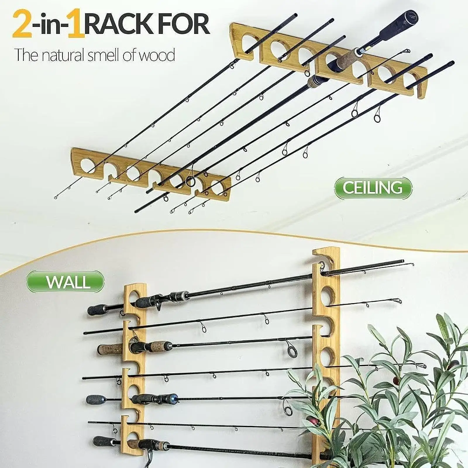 2X Fishing Rod Rack…