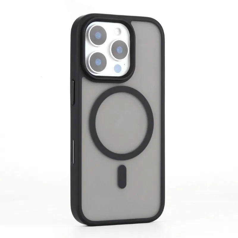 For IPhone 16 Pro Max Skin-Feeling Magnetic Mobile Phone Case with Smart Touch Buttons and AI - Enabled Camera Buttons