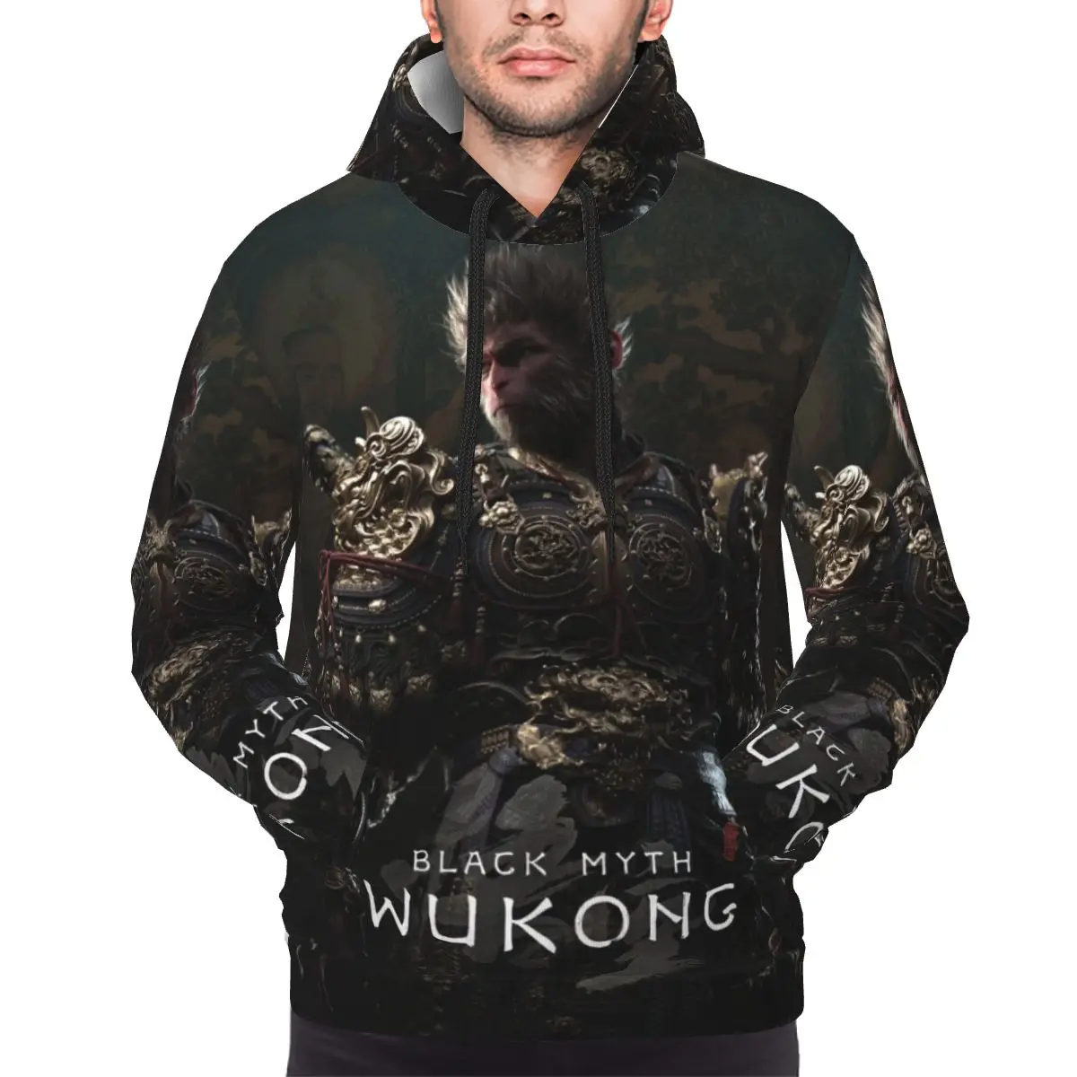 Black Myth Wukong New Game Pocket Hoodie For Men Women Sweatshirt 3D Print Monkey King Hoodies Hoodie Pullover Long Sleeve Shirt