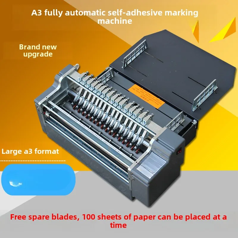 Automatic self-adhesive scribing machine sticker slitting machine automatic paper feeding high speed A3