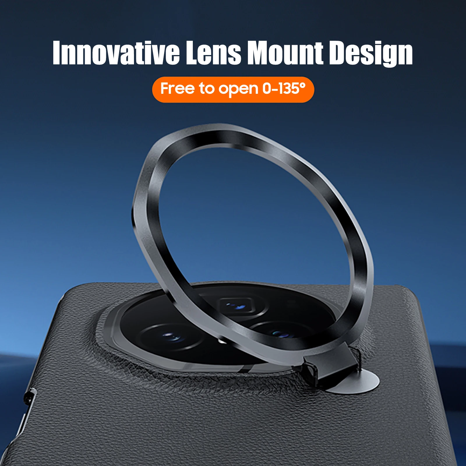 Кожаный защитный чехол для Honor Magic V3, встроенная пленка для подставки для камеры, защита петли, подходит для чехла для телефона Magic VS3