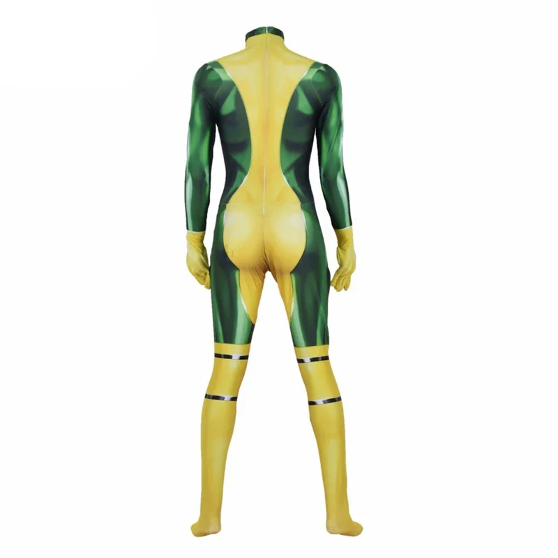 3d Print Film X Mannen Rogue Cosplay Kostuum Volwassen Kids Zentai Bodysuit Jumpsuit Halloween Party Kostuum Vrouwen Meisjes