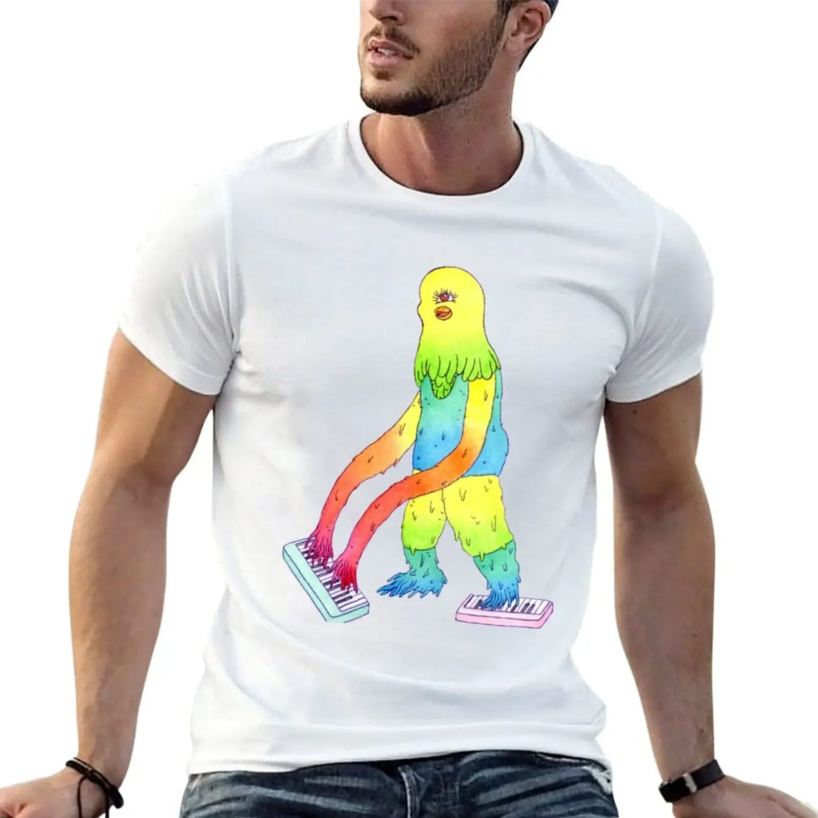 

Sweet Synth Song - Get Down With This Funky Piano Bird T-Shirt basketball graphic tees anime stuff t shirts for men cotton