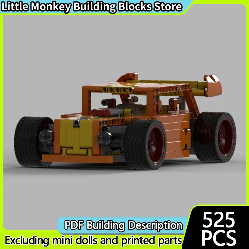 

Модель скоростного гоночного автомобиля MOC, строительные кирпичи, классический гоночный автомобиль 4WD, модульная технология, детские праздничные подарки, сборные игрушки, костюм