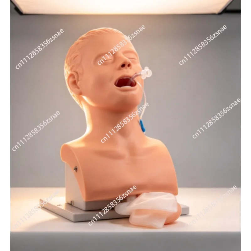 Electronic Human Tracheal Intubation Model 110-220V Oral Nasopharyngeal Adult Airway Emergency Medical Nurse Training Mannequin