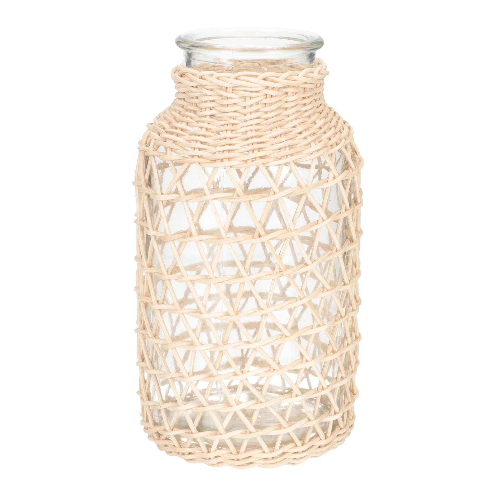 

Rattan Vase Simple Country Style Flower Vase Home Office Dried Flower Arrangement Planter Plants Container Woven Flowerpot