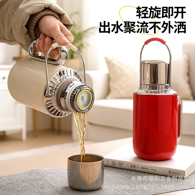 316 stainless steel large capacity stew teapot, tea separation and steeping pot, portable thermos bottle, household heater