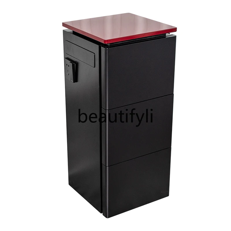 

Barber shop special cabinet hair salon solid wood drawer type hair cutting cabinet beauty salon rack