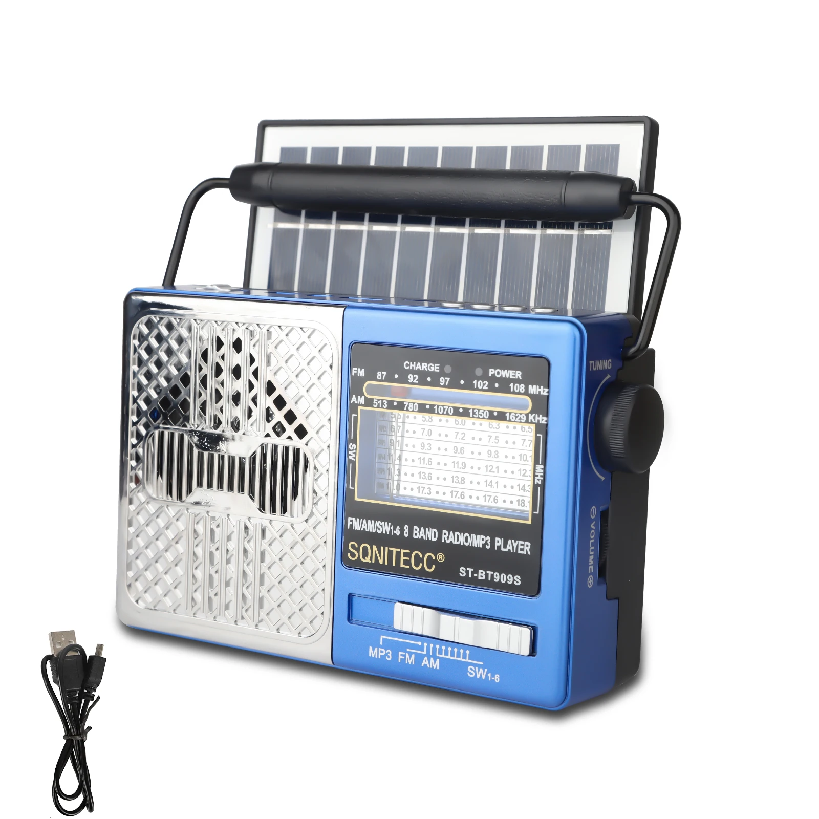 

Портативное радио AM FM SW, лучший прием, большой динамик на батарейках, воспроизведение BT, подходит для подарков, пожилых людей, семьи