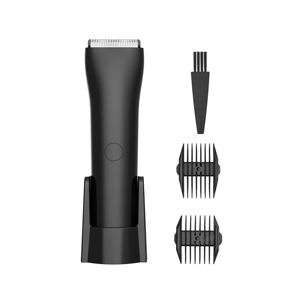 Depiladora corporal para hombres, depilación recargable, área sensible, recortador de pelo corporal