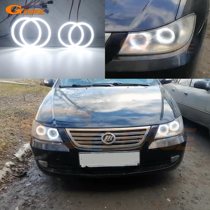 

For Lifan 620 Solano 2008 2009 2010 2012 2013 2014 Ultra Bright SMD LED Angel Eyes Halo Rings Kit Day Light