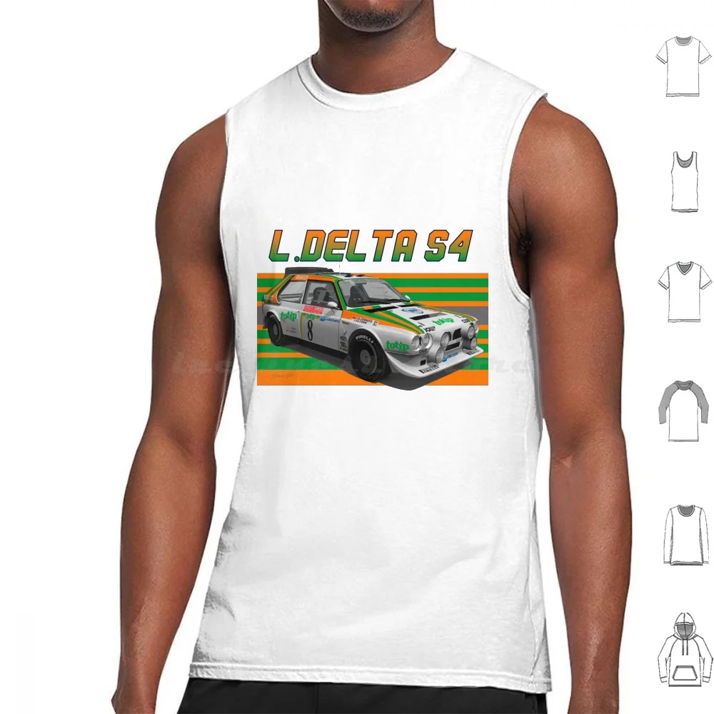 Lancia Delta S4 Group B Totip Tank Tops Print Cotton Rs200 Grpb Group B Rally Wrc 80s Shell 037 037 Rally Delta