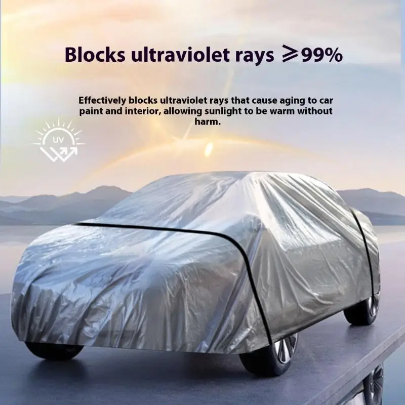 

Full Coverage All Weather Car Cover Shell Waterproof Dustproof UV For Outdoor Vehicle Shelter Sedan Protector