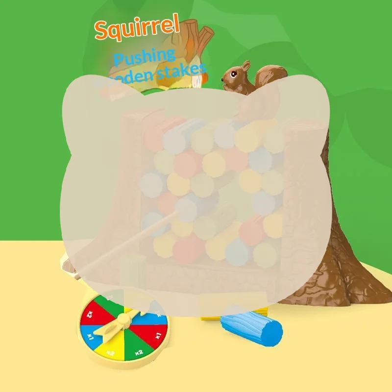 

1 Set Stacking Blocks Puzzle Toy Kids Balance Tower Board Game Save The Collapsing Squirrel For Toddlers Christmas Gift