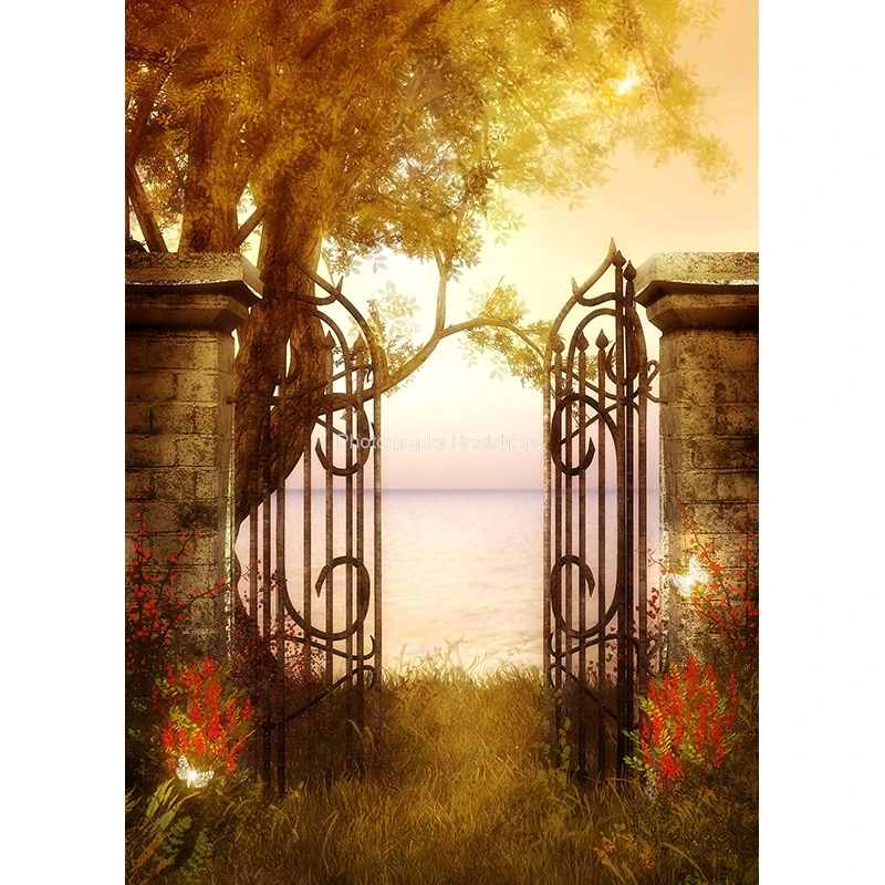 비닐 사용자 정의 꿈 숲 성 동화 어린이 사진 배경 소품 사진 배경 2158 TTW-04