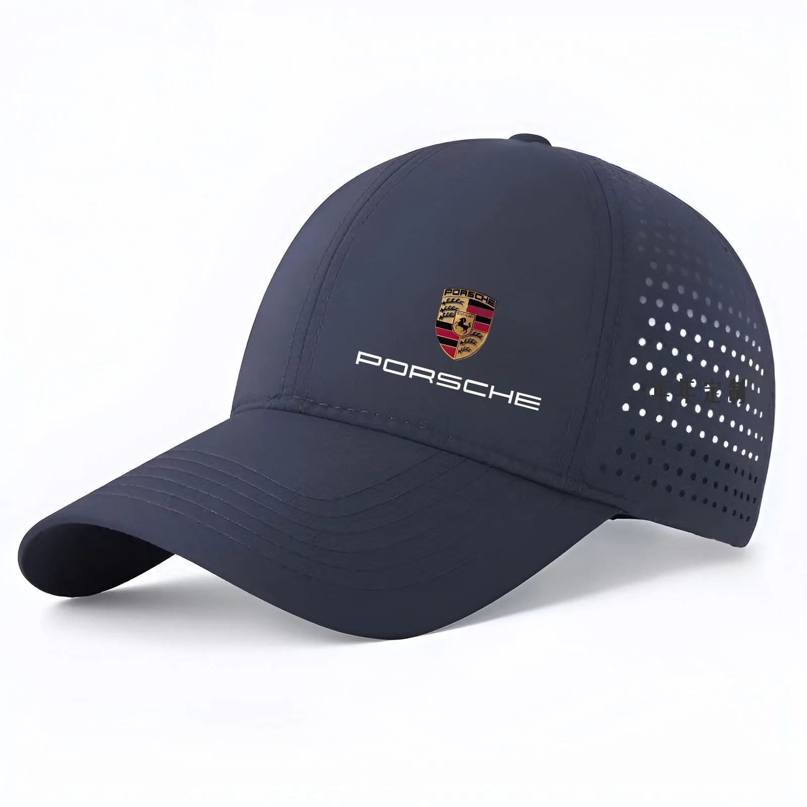Car Logo Summer Mesh Cap Waterproof Quick Drying Baseball Cap Men's Outdoor Sun Protection Cap Breathable For Porsche sticker