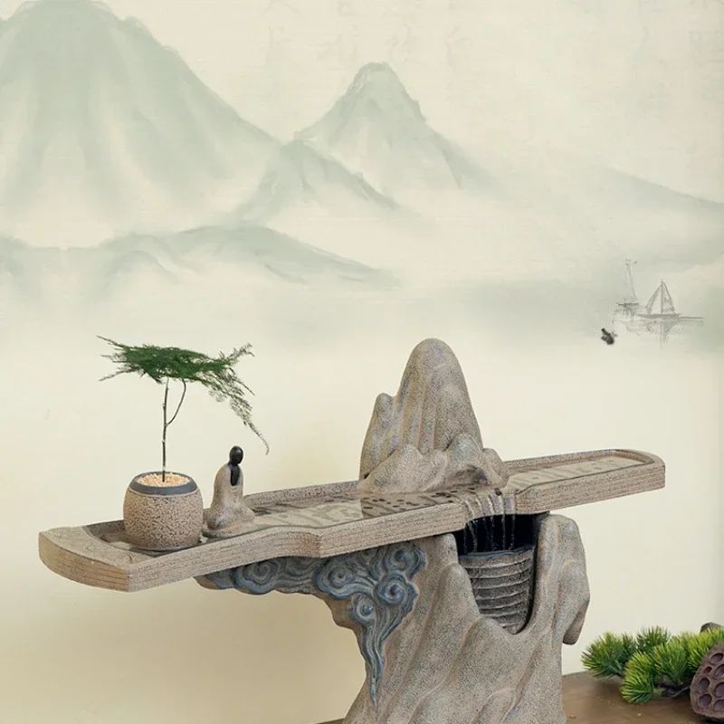 

Water Tea Room Table Decoration Study Creative Landscape Office Opening Gift