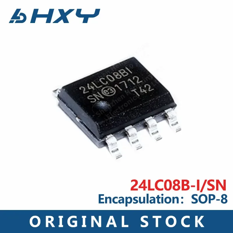 1PCS 24LC08B-I/SN E…