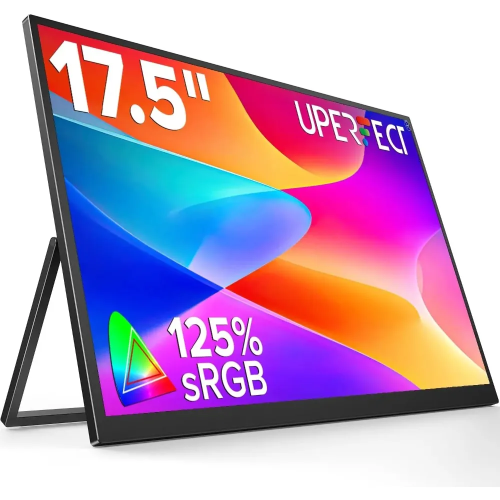 

Портативный монитор 17,5 дюйма, 1920 × 1200 FHD, IPS, USB-C, HDMI-удлинитель для ноутбука с регулируемой подставкой