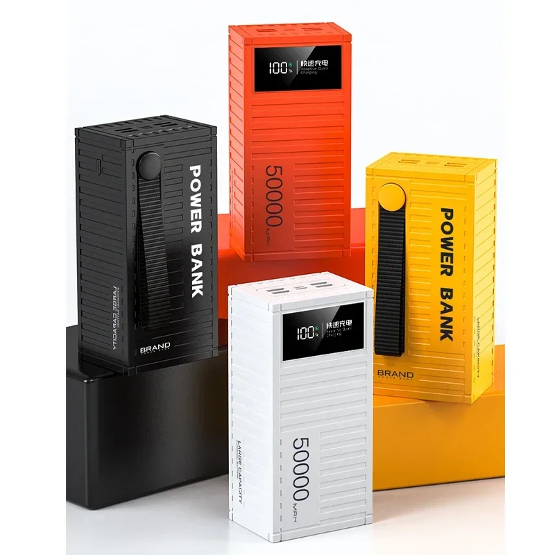 66W 50000mAh Power Bank Portable Container Super Fast Charging for Huawei iPhone Xiaomi Large Capacity Camping External Battery