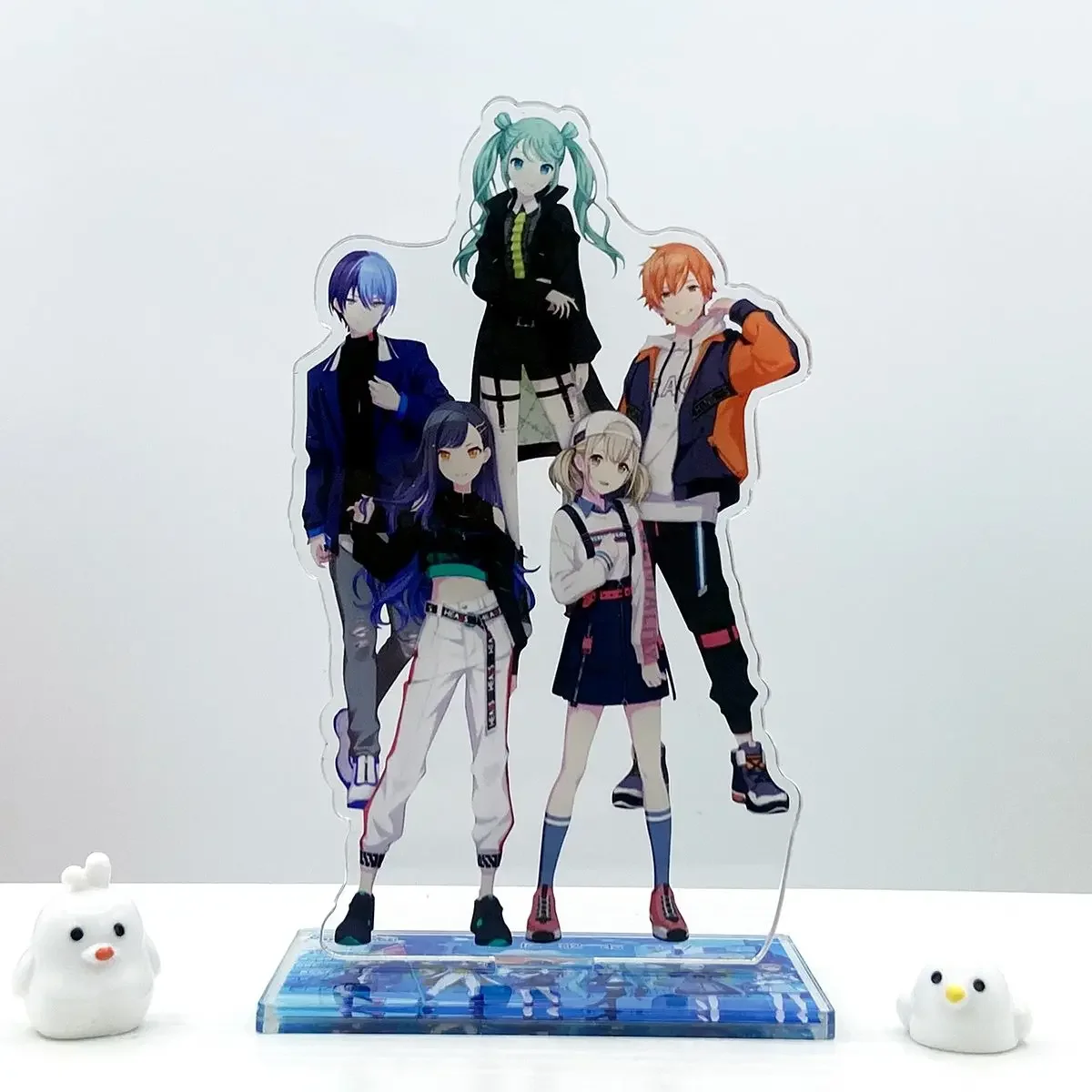 เกม Shinonome Akito Feat Shiraishi An Azusawa Kohane Aoyagi Toya อะนิเมะอะคริลิค S Carrier รุ่น Desk Decor