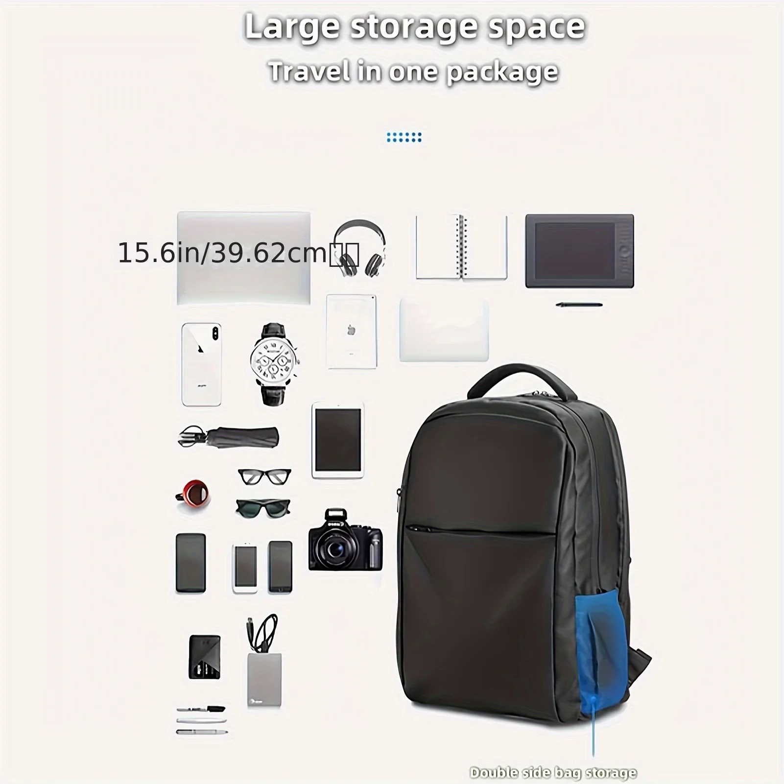 ターボ冷却機能付き軽量学生用ラップトップバックパック、スマート冷却、急速冷却のためのUSBデュアルタービンファン、耐圧コンピューターコンパートメント、耐久性のあるオックスフォード生地、タブレット用デジタルパーティション、通気性のあるショルダーストラップ、ユニセックス