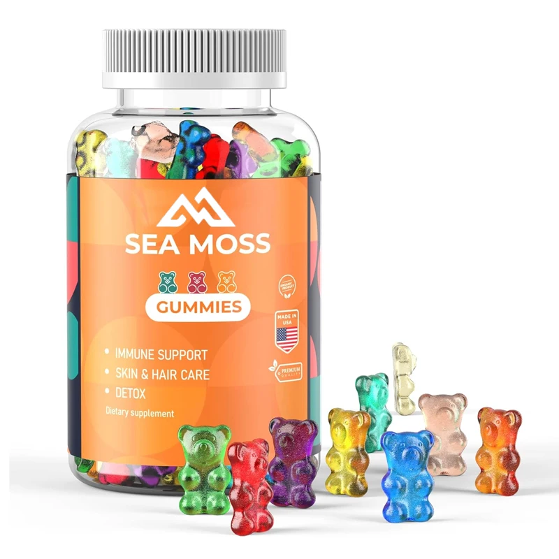 Adults and children's seaweed gummies, burdock root+bladder+sodium 60 gummies, enhance immunity, healthier skin and hair