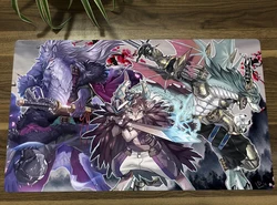 YuGiOh Fur Hire Deck TCG Mat Trading Card Game Mat CCG Playmat Anti-slip Rubber Mouse Pad Desk Play Mat Free Bag 60x35cm