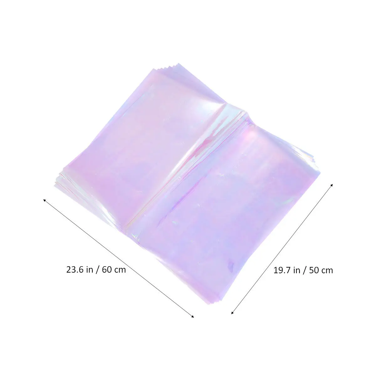 10Pcs Iridescent Film Flower Packing Paper Decorative Wrapping Paper for Floral Bouquet Gift Handmade DIY Scrapbooking Holiday