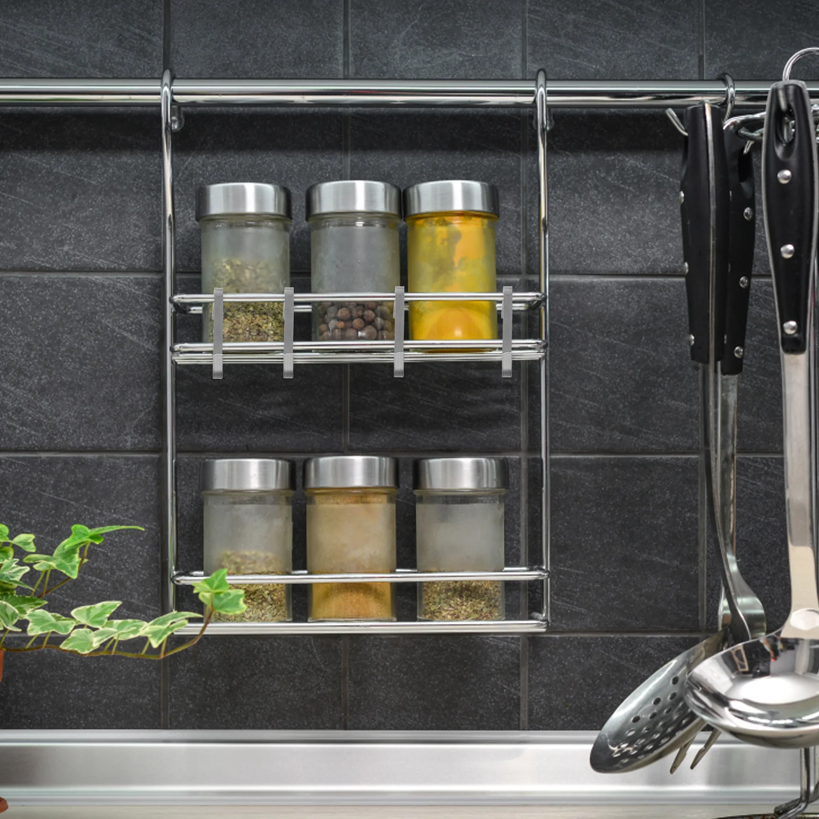 

20Pcs Stainless Steel J Shaped Hooks Heavy Duty Hanging Clips for Kitchen Bathroom Wire Rack Shelf Organizer Storage Solution