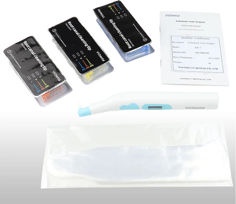 VVDental Endoaktivator Kabelloser Ultraschall-Aktivator Zahnwaschgerät mit 30 Spitzen für die endodontische Wurzelkanalbehandlung – Detail 14