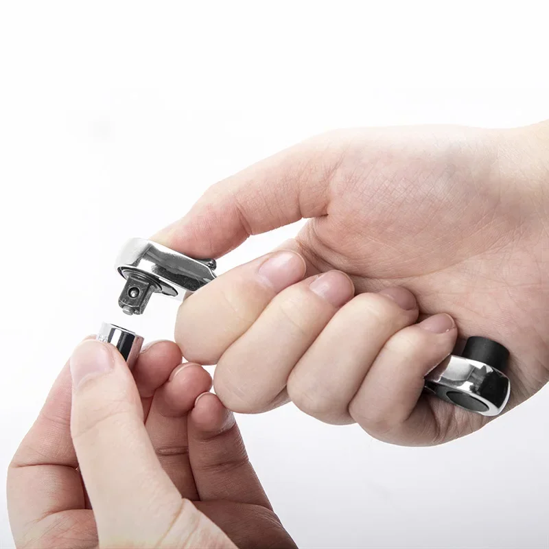 

72 Teeth Mini Hex Bit Driver Screwdriver Handle 2 in 1 Dual Head Ratchet Socket Wrench Two-way Quick Release Wrench Spanner