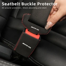 Car Seat Belt Buckle Clip Protector Cover Accessories For Mercedes Benz AMG A C E Class W201 W210 W108 W204 W205 W203 W211 W124